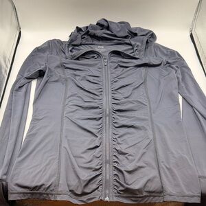 Zuda Women's Gray Workout Gym Yoga Jacket Medium